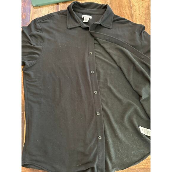 Daniel Hechter Black Short Sleeves Button Down Shirt Size XL - Picture 2 of 4